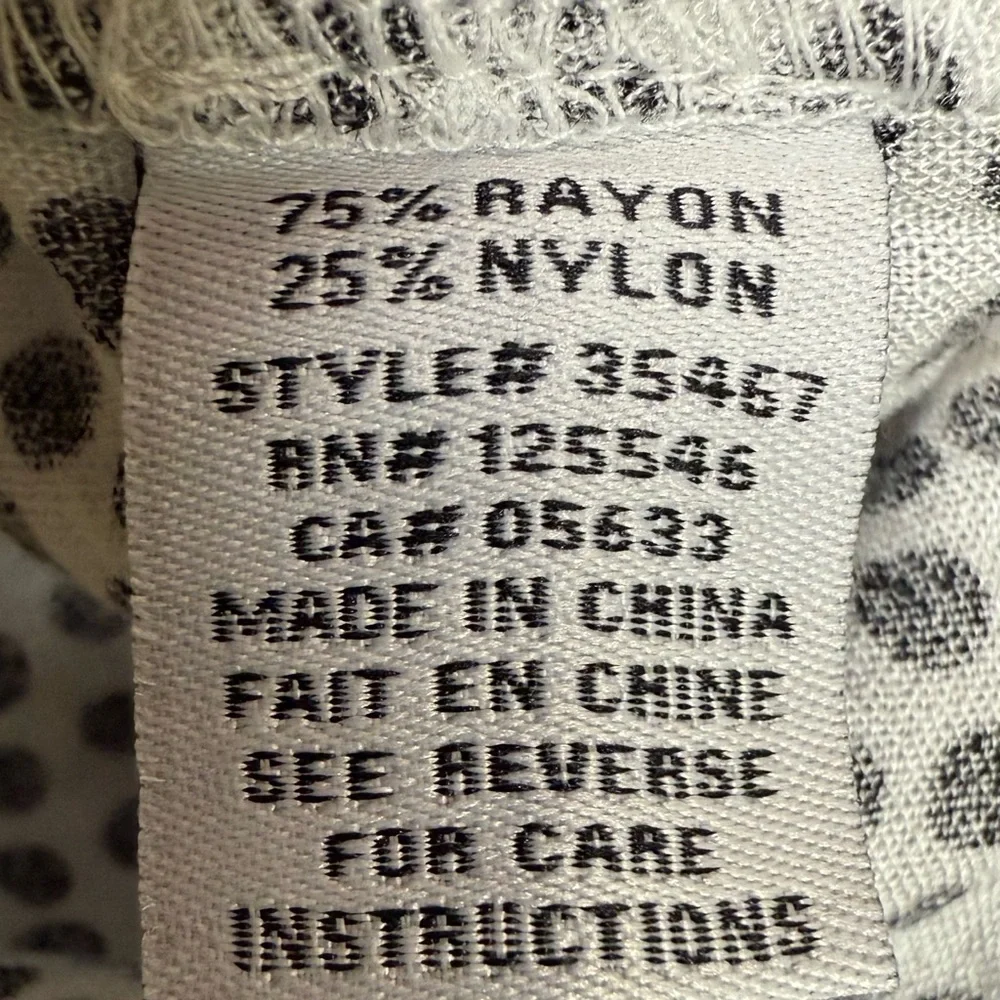 Habitat Black and White Polka Dot Wide Leg Cropped Pants Pull On EUC - Picture 8 of 9